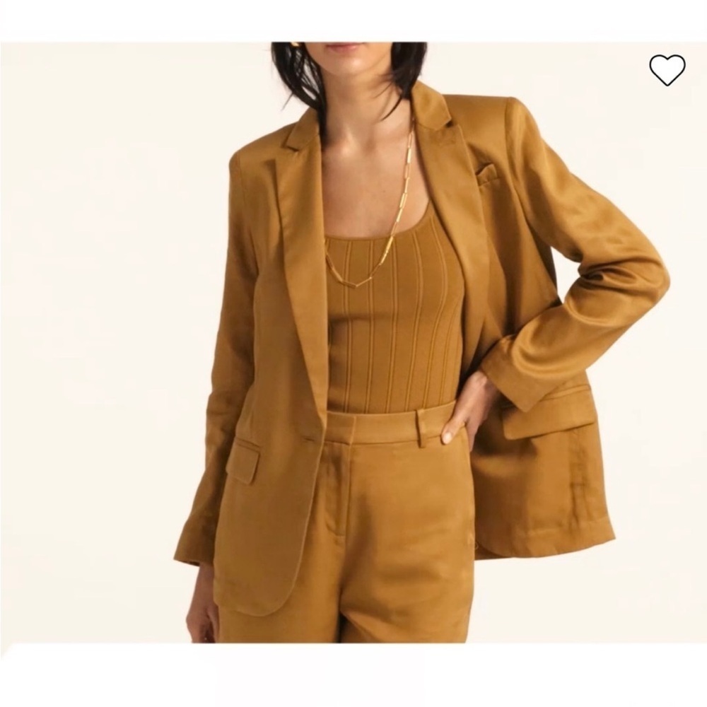 NWT J. Crew Alfie Blazer Jacket Camel Brown Size 16